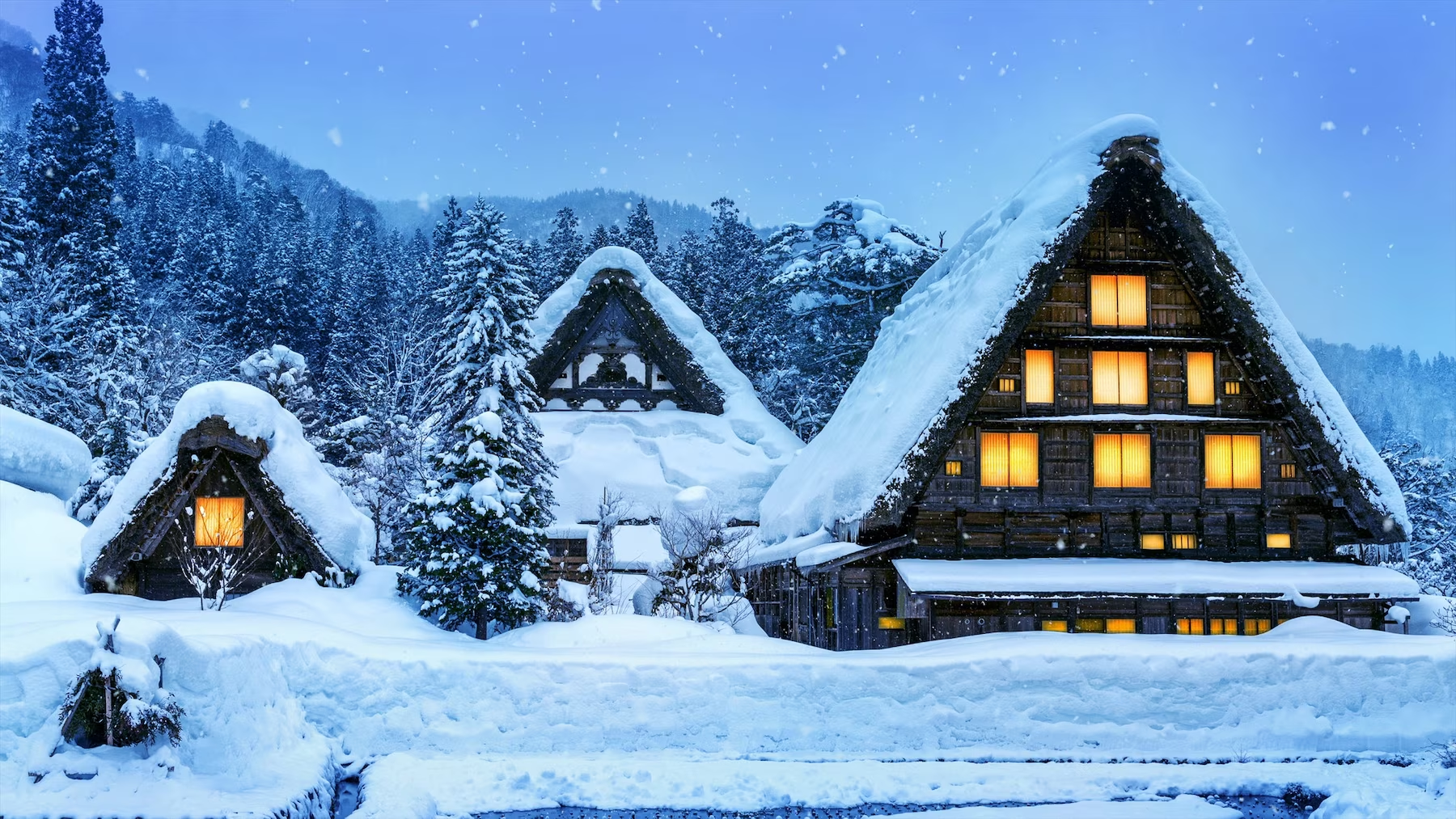 日本下雪月份